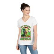 Biden that stole America close up V-neck Women's tee