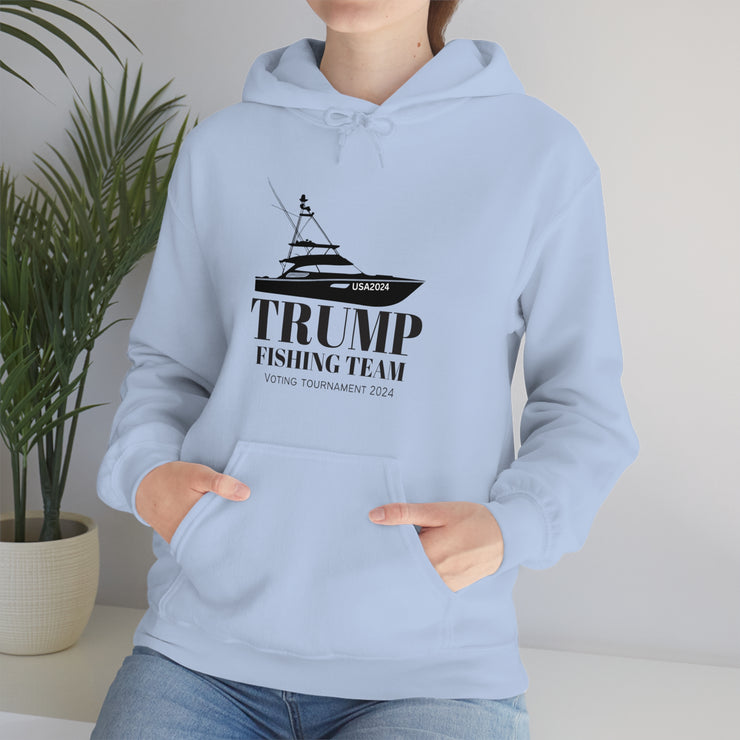 Trump Fishing Team Voting Tournament 2024 Heavy Blend™ Hooded Sweatshirt