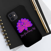 Stop Peacocking Me black/purple tough Phone Cases