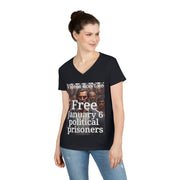 Video don't lie Free January 6 Political Prisons V-neck Women's tee