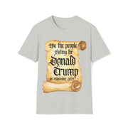 We the people voting for Donald Trump on November 2024 Soft style T-Shirt