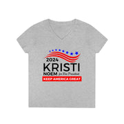 Kristi Noem for Vice President 2024 ladies' V-Neck T-Shirt