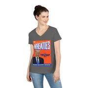 Wheaties Trump 2024 V-neck Women's tee