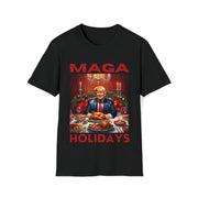 MAGA Holiday deep red Soft style T-Shirt unisex