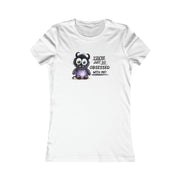 You're just so obsessed with me Purple cute-monster Favorite Tee black and crème