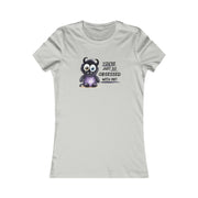 You're just so obsessed with me Purple cute-monster Favorite Tee black and crème