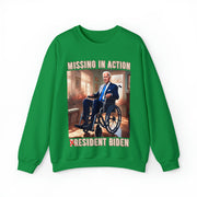 Missing in action resident Biden Heavy Blend™ Crewneck Sweatshirt Unisex