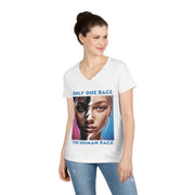 Only one race the human race V-Neck T-Shirt