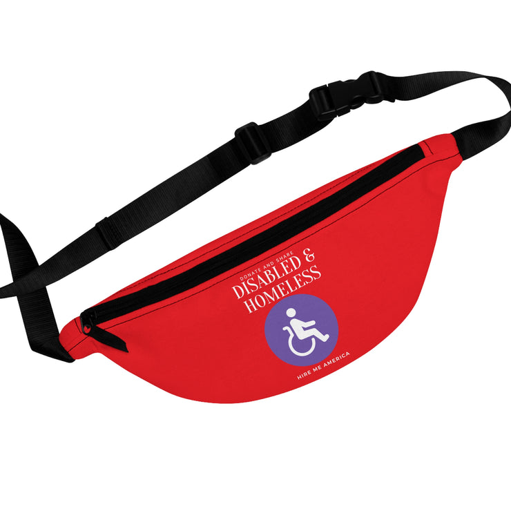 Disabled & Homeless Share and donate fanny Pack