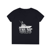 Trump Fishing Team VOTING TOURNAMENT 2024 V-Neck T-Shirt