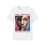 Only one race the human race pink Soft style T-Shirt