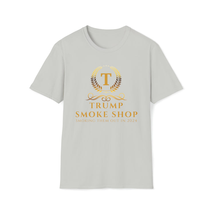 Trump Smoke Shop Smoking them out in 2024 Unisex Softstyle T-Shirt