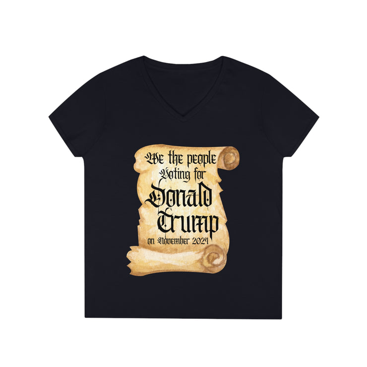 We the people voting for Donald Trump on November 2024 V-Neck T-Shirt