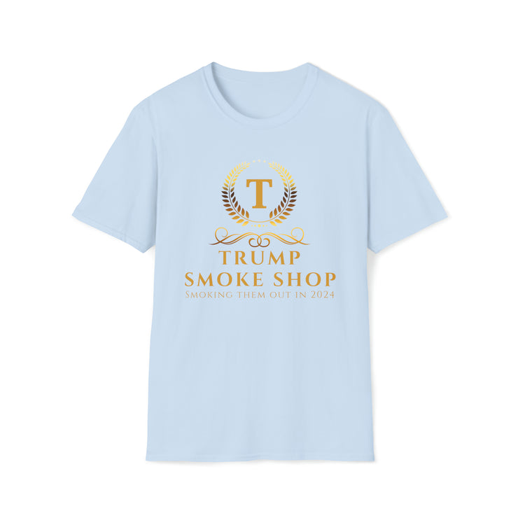 Trump Smoke Shop Smoking them out in 2024 Unisex Softstyle T-Shirt