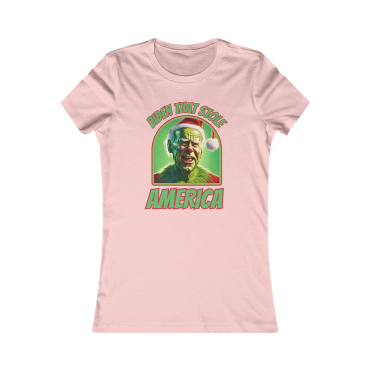 Biden that stole America Close up Favorite Tee women