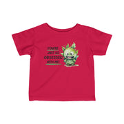 You're just so obsessed with me green cute monster Infant Fine Jersey Tee