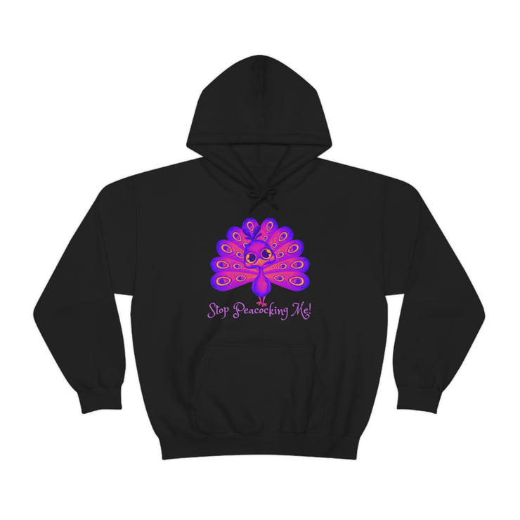 Stop Peacocking Me! Purple unisex Heavy Blend™ Hooded Sweatshirt