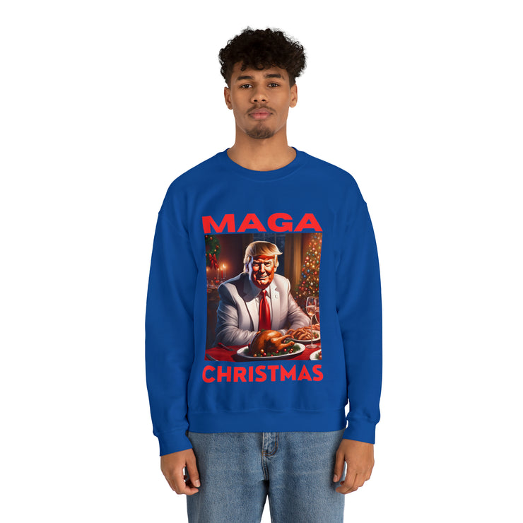 MAGA Christmas Red Heavy Blend™ Crewneck Sweatshirt Unisex