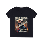 GAG Order prohibits Freedom of Speech V-neck Women's tee