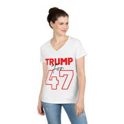 Trump for 47 ladies' V-Neck T-Shirt