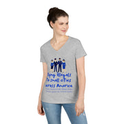 Flying illegals to small cities across America V-Neck T-Shirt