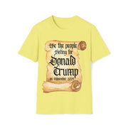 We the people voting for Donald Trump on November 2024 Soft style T-Shirt