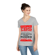 This is not a test EBS ladies' V-Neck T-Shirt