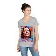 Make her pay for January 6 hoax videos don't lie V-neck Women's tee