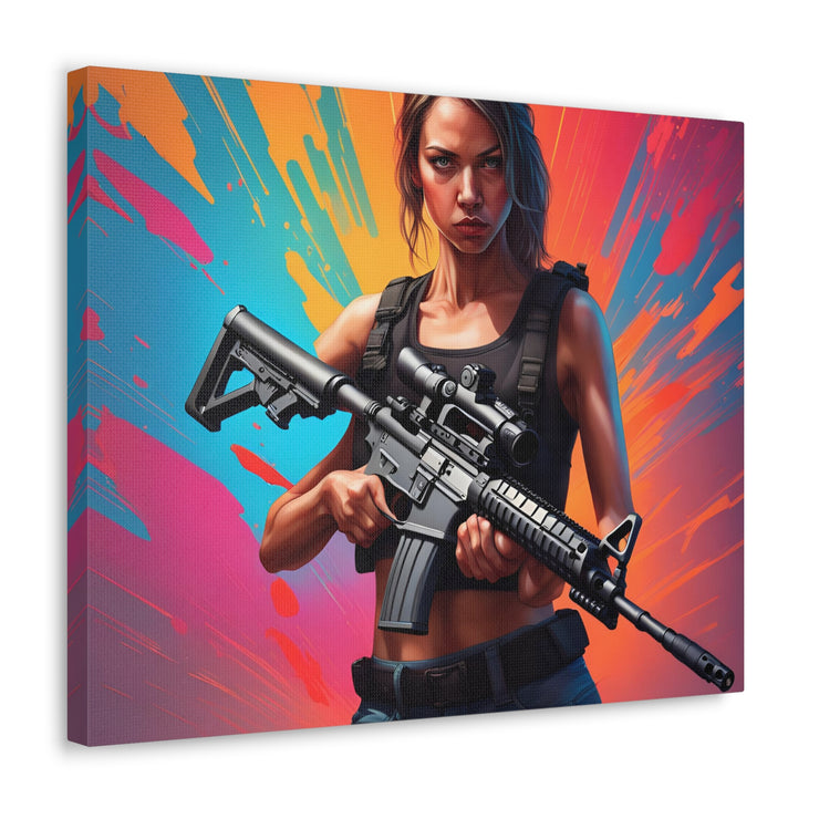 Ladies second amendment Canvas Gallery Wraps