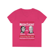 Main Event Sanity vs. Insanity  ladies' V-Neck T-Shirt