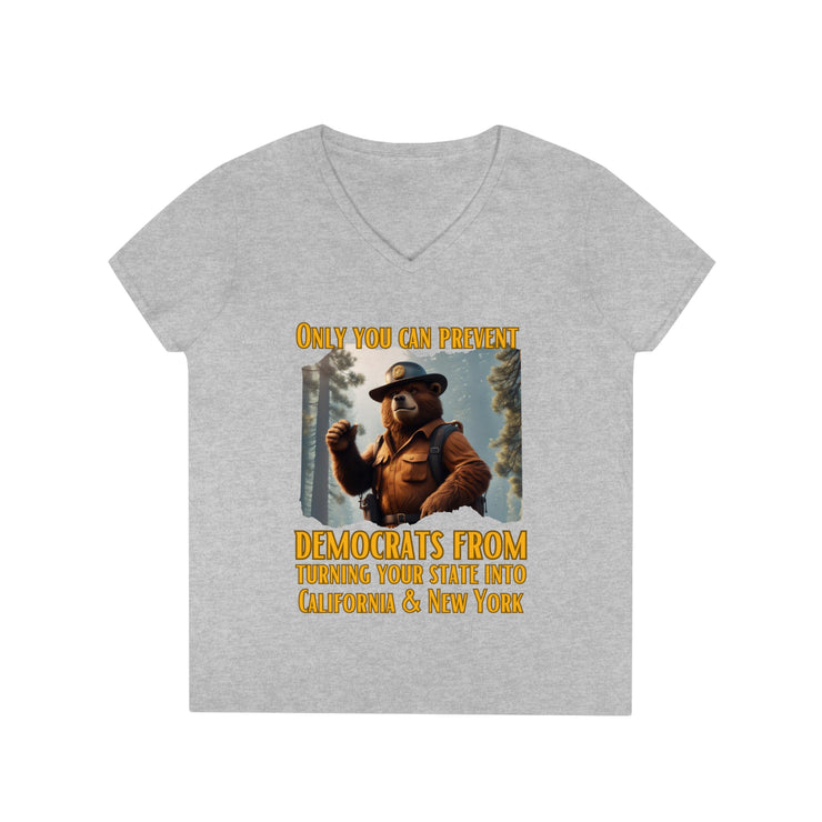 Only you can prevent V-Neck T-Shirt