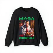 MAGA Christmas Green Heavy Blend™ Crewneck Sweatshirt Unisex