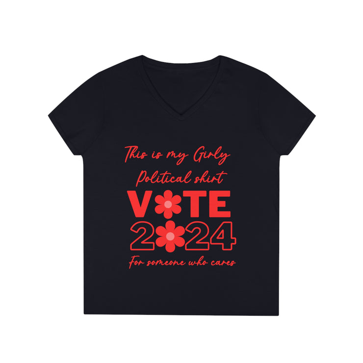 This is my girly political shirt vote 2024 for someone who cares Ladies&