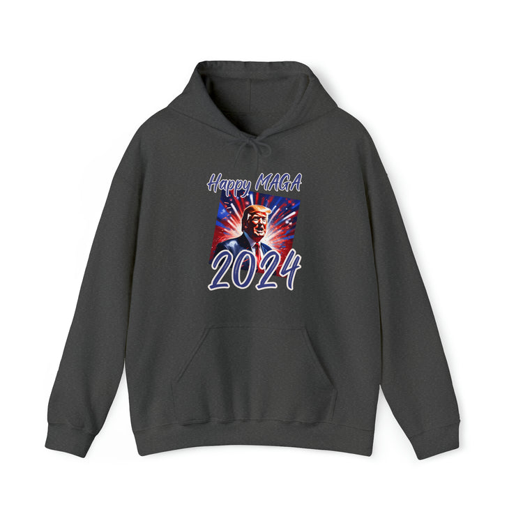 Happy Maga 2024 Blue Heavy Blend™ Hooded Sweatshirt Unisex