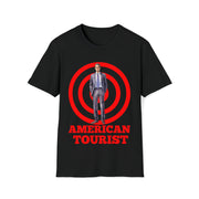 American Tourist Man worth a billon dollars Unisex Softstyle T-Shirt