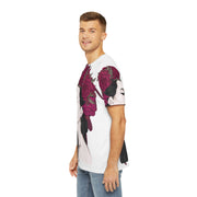 Red Rose Men's Polyester Tee (AOP)