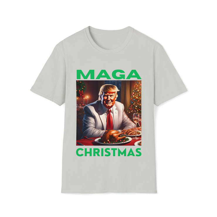 MAGA Christmas green Soft style T-Shirt unisex