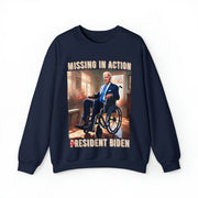 Missing in action resident Biden Heavy Blend™ Crewneck Sweatshirt Unisex