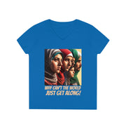 Why can't the world just get along middle east V-Neck T-Shirt