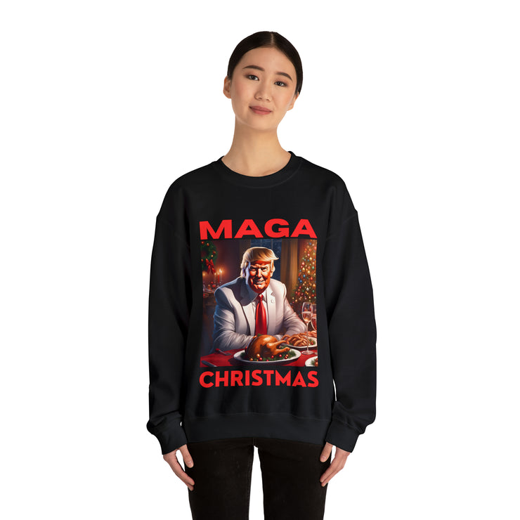 MAGA Christmas Red Heavy Blend™ Crewneck Sweatshirt Unisex