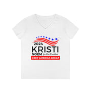 Kristi Noem for Vice President 2024 ladies' V-Neck T-Shirt