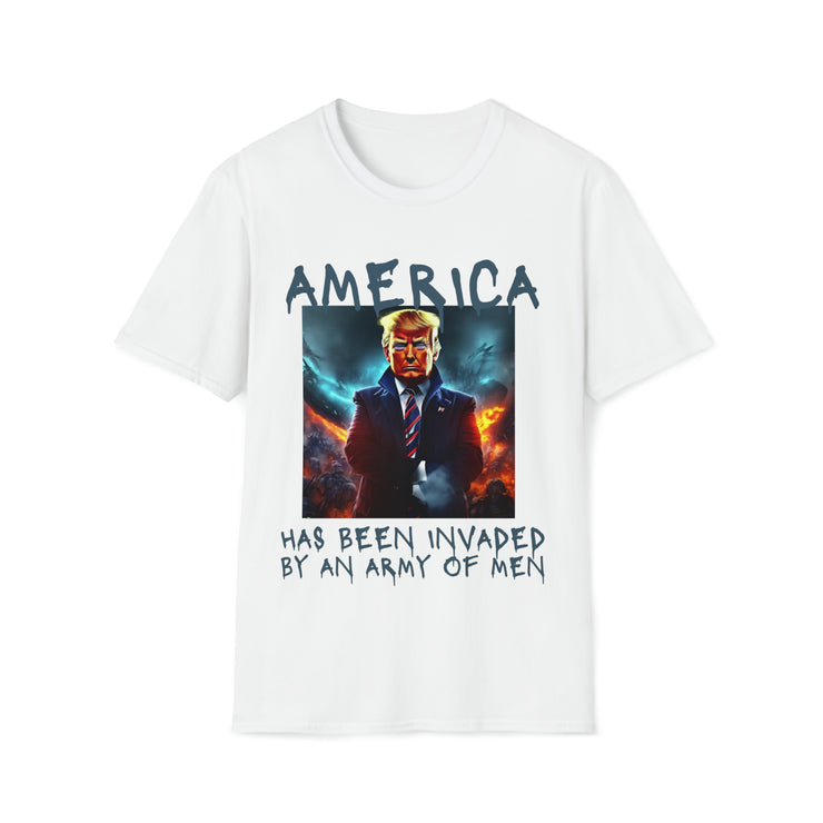 America has been invaded by an Army of Men blue Soft style T-Shirt