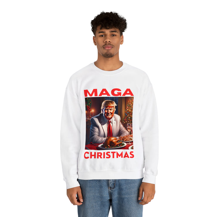 MAGA Christmas Red Heavy Blend™ Crewneck Sweatshirt Unisex