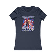 Happy MAGA 2024 Blue Women's Favorite Tee