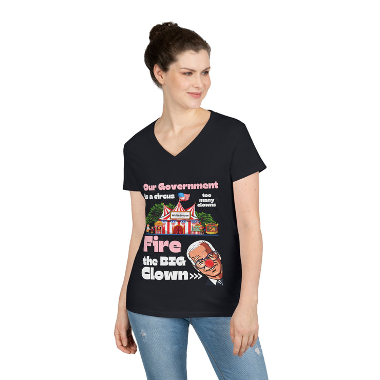 Fire the BIG clown V-Neck T-Shirt