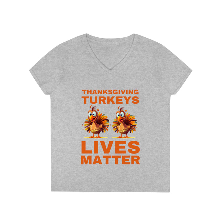 Thanksgiving Turkeys Lives Matter orange  ladies&