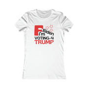 F Biden I'm voting for Trump Women's Favorite Tee