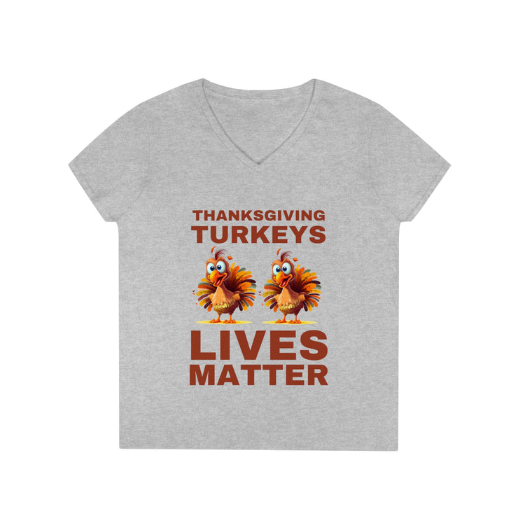 Thanksgiving Turkeys Lives Matter Mustard or Red-Brown  ladies&