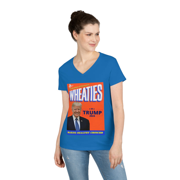 Wheaties Trump 2024 V-neck Women&