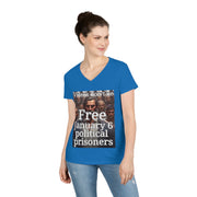 Video don't lie Free January 6 Political Prisons V-neck Women's tee